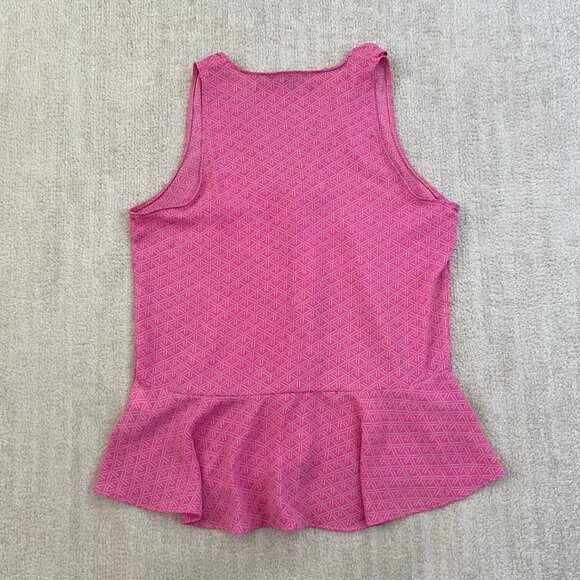 Banana Republic Factory Sleeveless Ruffle Flowy Work Blouse Top S Pink - Picture 4 of 7